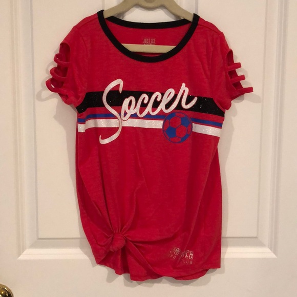 justice soccer shirt